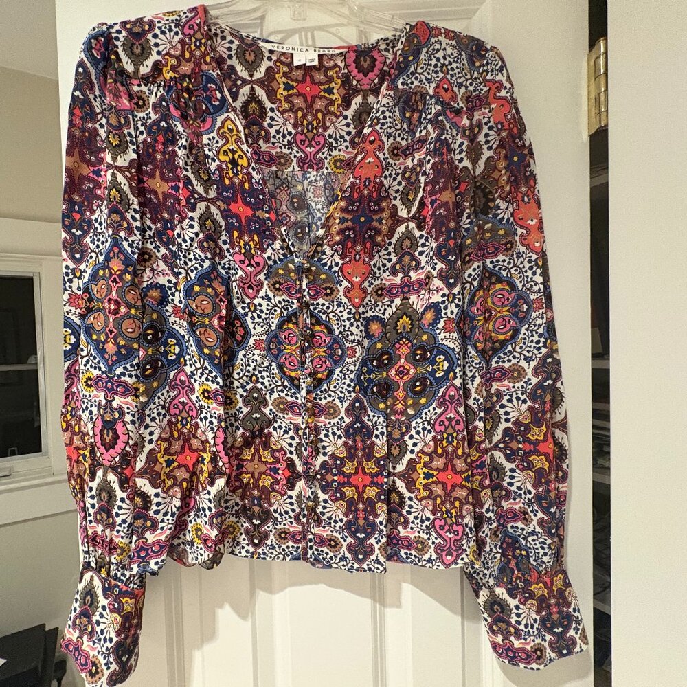 Veronica Beard Floral Shirt